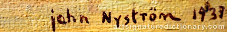 Signature by John NYSTRÖM