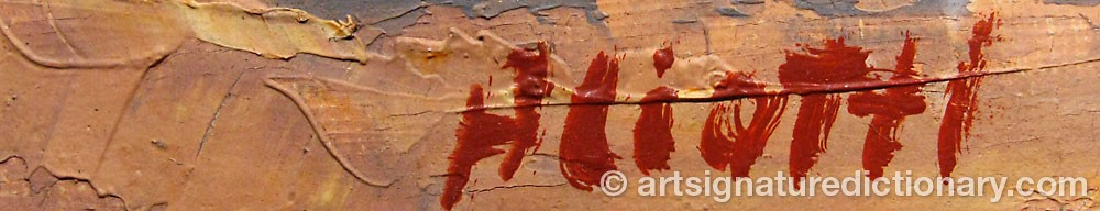 Authentic signature by Claude ALIOTTI on  artwork