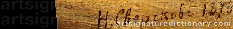 Authentic signature by Nicolai Egorovich SVERCHKOV on artwork