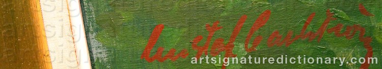 Signature by Gustaf CARLSTRÖM