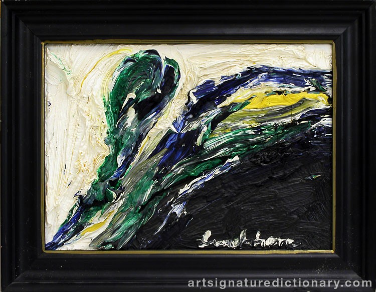 Close-up details showing Bengt LINDSTRÖM signature forgery characteristics