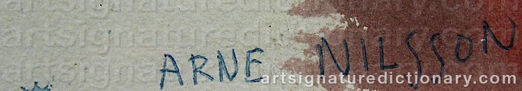 Signature by Arne NILSSON
