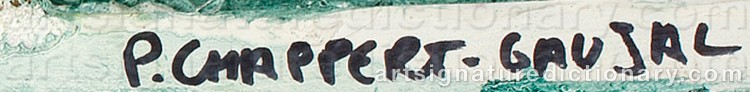 Authentic signature by Patrick CHAPPERT-GAUJAL on Sculpture artwork