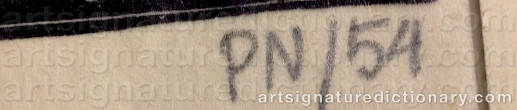 Signature by Palle NIELSEN