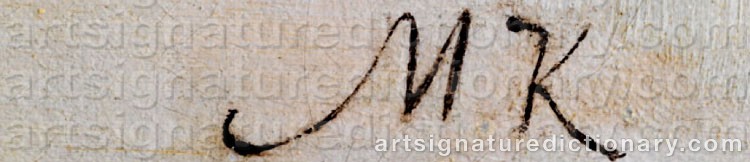 Signature by Max KLINGER