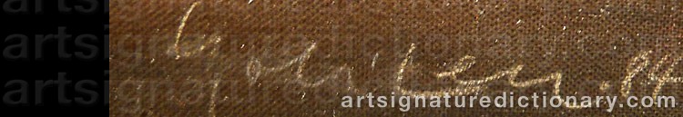 Authentic signature by Hein BOHLEN on  artwork