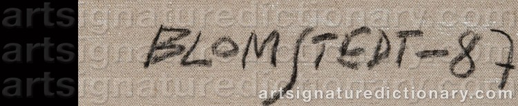 Signature by Juhana BLOMSTEDT