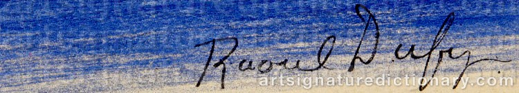 Signature by Raoul DUFY