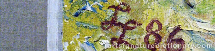 Authentic signature by Leonid LAMM on  artwork