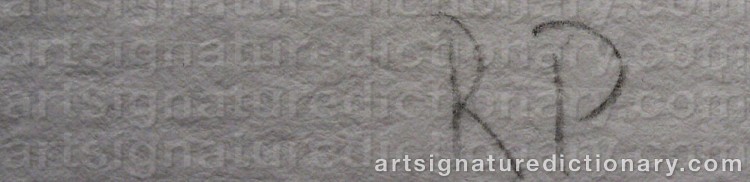 Authentic signature by Richard PRINCE on  artwork