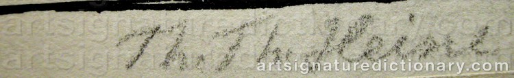 Signature by Thomas Theodor HEINE