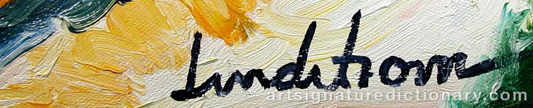 Close-up details showing Bengt LINDSTRÖM signature forgery characteristics