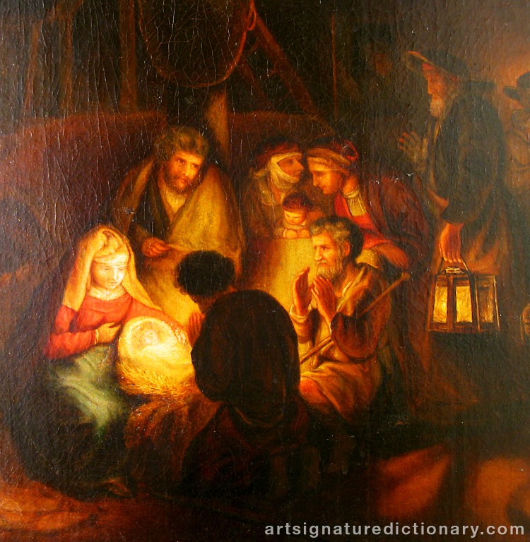 Close-up details showing Pehr HÖRBERG signature forgery characteristics