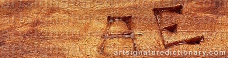 Authentic signature by Anton (Sami Artist) ENARSSON on artwork