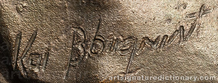 Authentic signature by Kai BLOMQVIST on Other artwork