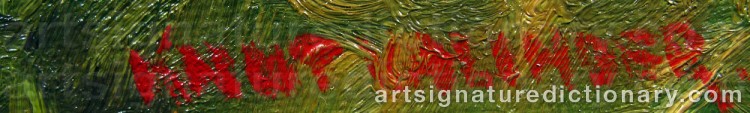 Signature by Knut VALINDER