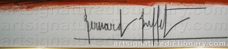Signature by Bernhard BUFFET