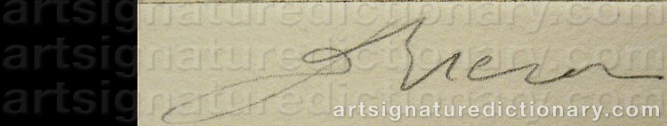 Authentic signature by Dan ERCEANU on artwork