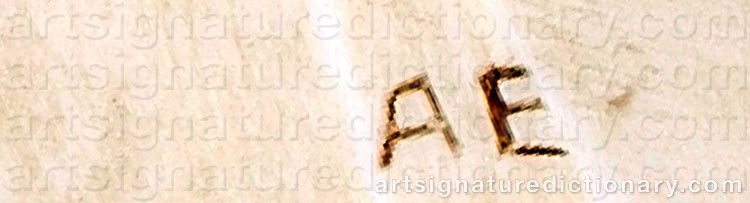 Authentic signature by Anton (Sami Artist) ENARSSON on artwork
