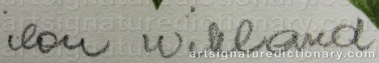 Signature by Ilon WIKLAND