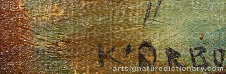 Signature by Karl ÖRBO