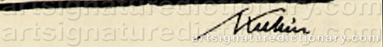 Signature by Alfred KUBIN