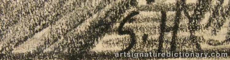 Signature by Sven HEDIN