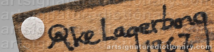 Signature by Åke LAGERBORG