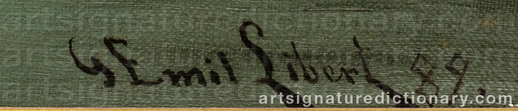 Signature by Georg Emil LIBERT