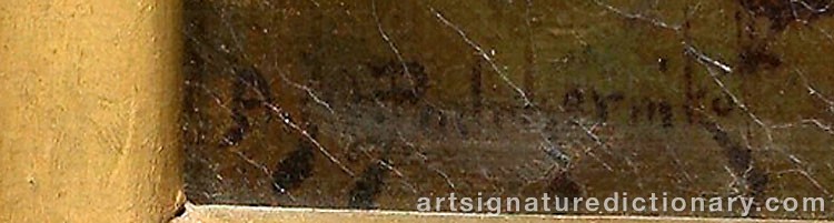 Authentic signature by Alexis Matthew PODCHERNIKOFF on Painting/Watercolour artwork