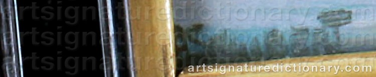 Authentic signature by Heinrich Carl SCHUBERT on  artwork