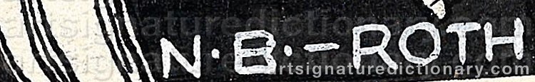 Signature by Norbertine Von BRESSLERN-ROTH