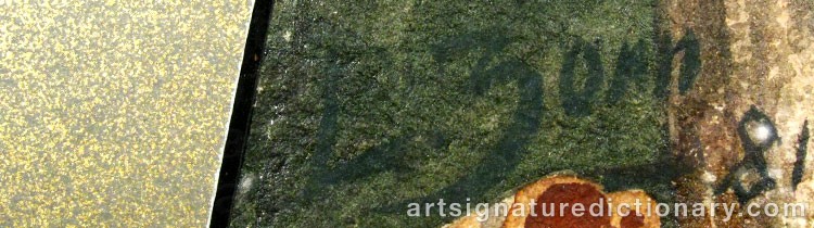Forged signature of Anders ZORN