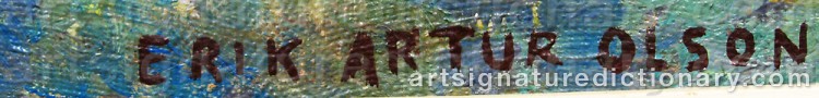 Signature by Erik OLSON