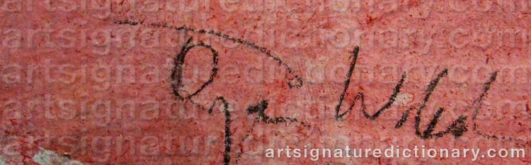 Signature by Örjan WIKSTRÖM