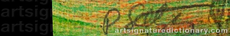 Authentic signature by Phyllis SELTZER on artwork