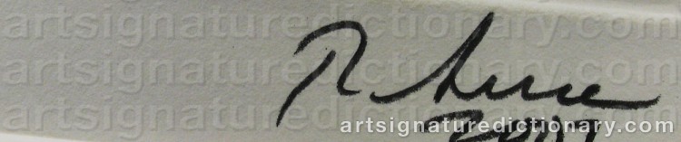 Signature by Richard SERRA