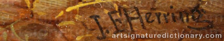 Signature by John Frederick The Elder HERRING