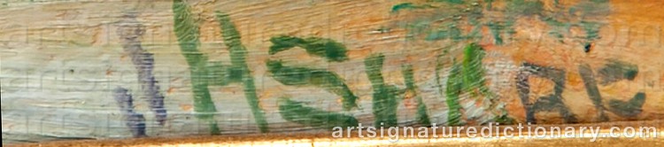 Authentic signature by Joseph Henry SHARP on Painting/Watercolour artwork