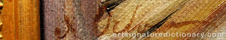 Authentic signature by Alexandre Grigorievich ORLOV on artwork