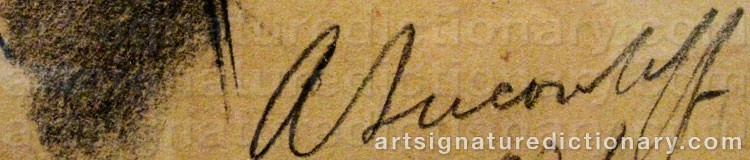 Signature by Alexander Evgenevich IACOVLEFF