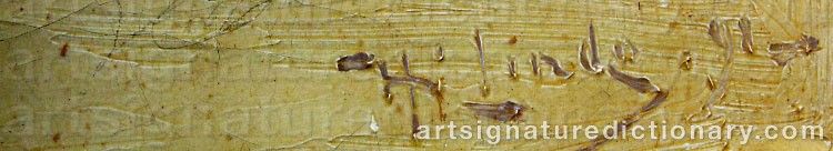 Signature by Hjalmar LINDE