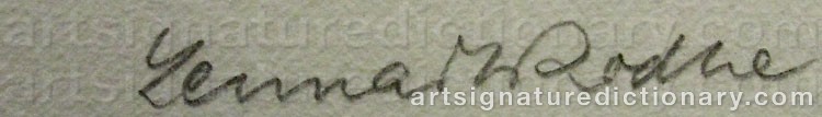 Signature by Lennart RODHE