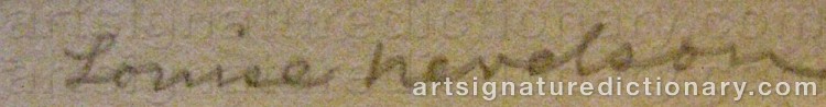 Signature by Louise NEVELSON