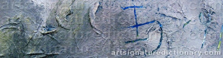 Authentic signature by Ingela JÖNSSON on  artwork