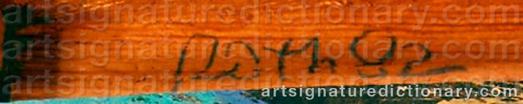 Authentic signature by Jack ROTH on artwork