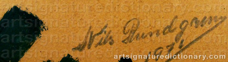 Signature by Nils ‘Björnjägaren’ RUNDGREN