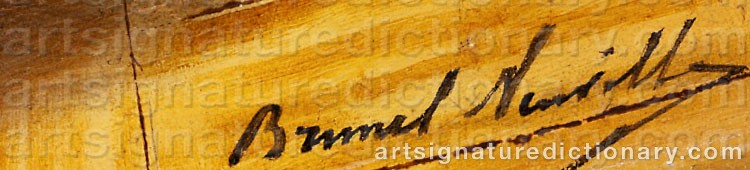 Signature by Alfred Arthur BRUNEL DE NEUVILLE