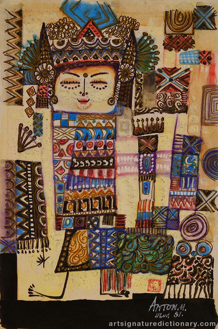 Close-up details showing Anton HUANG signature forgery characteristics