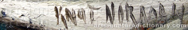 Signature by Knut NORMAN